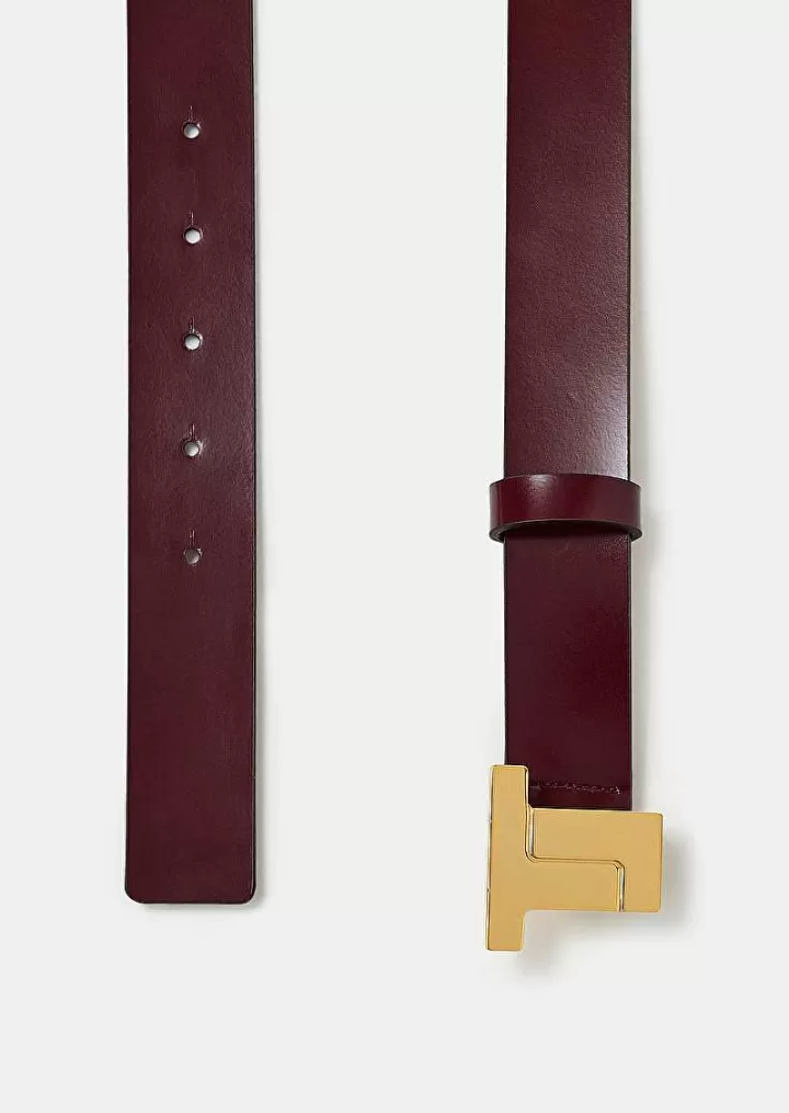 Ceinture 8 Bis En Cuir Bordeaux^TARA JARMON Cheap