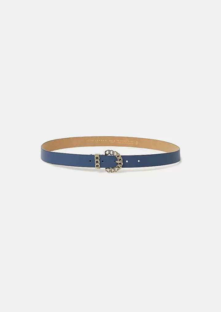 Ceinture En Cuir Bleu Bella^TARA JARMON Hot