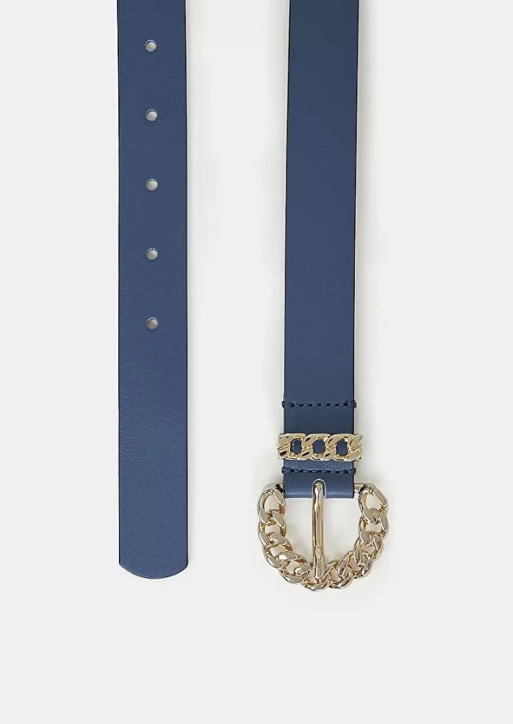 Ceinture En Cuir Bleu Bella^TARA JARMON Hot