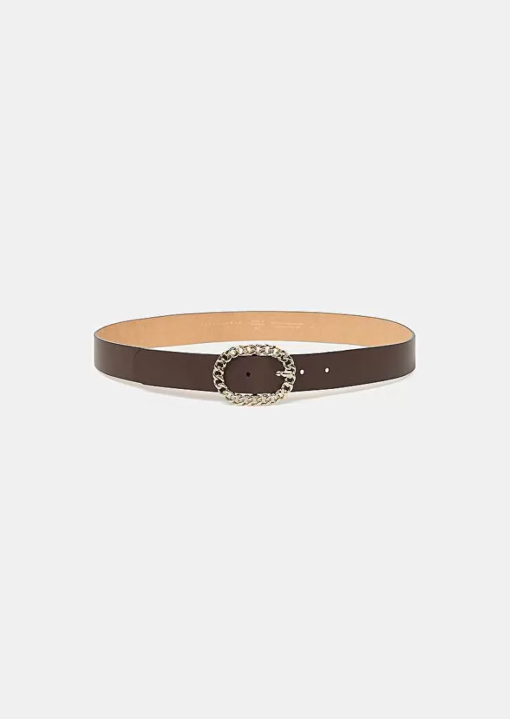 Ceinture En Cuir Marron Gigi^TARA JARMON Store