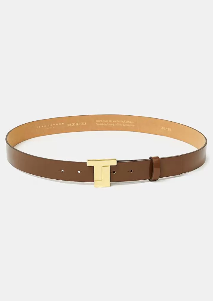 Ceinture En Cuir Taupe 8 Bis^TARA JARMON Cheap