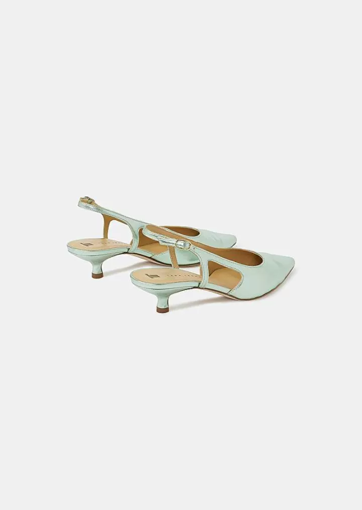 Chaussures En Cuir Metallise Vert Kaia^TARA JARMON Sale