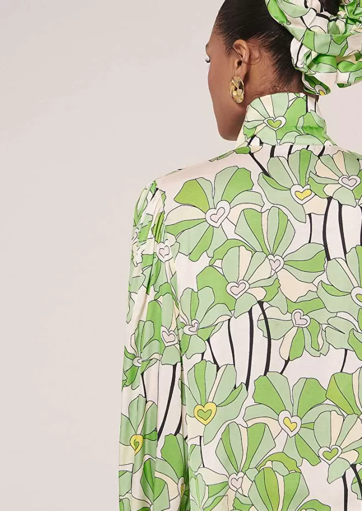 Haut Imprime Fleuri Vert Toxane^TARA JARMON Outlet