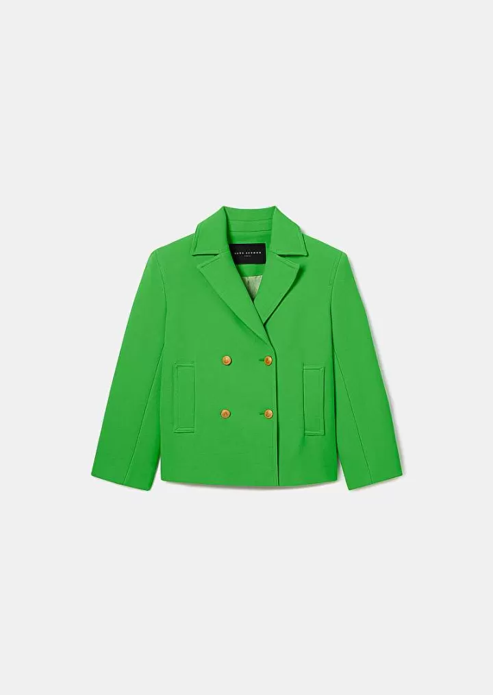 Manteau Marcello En Double Coton Vert^TARA JARMON New