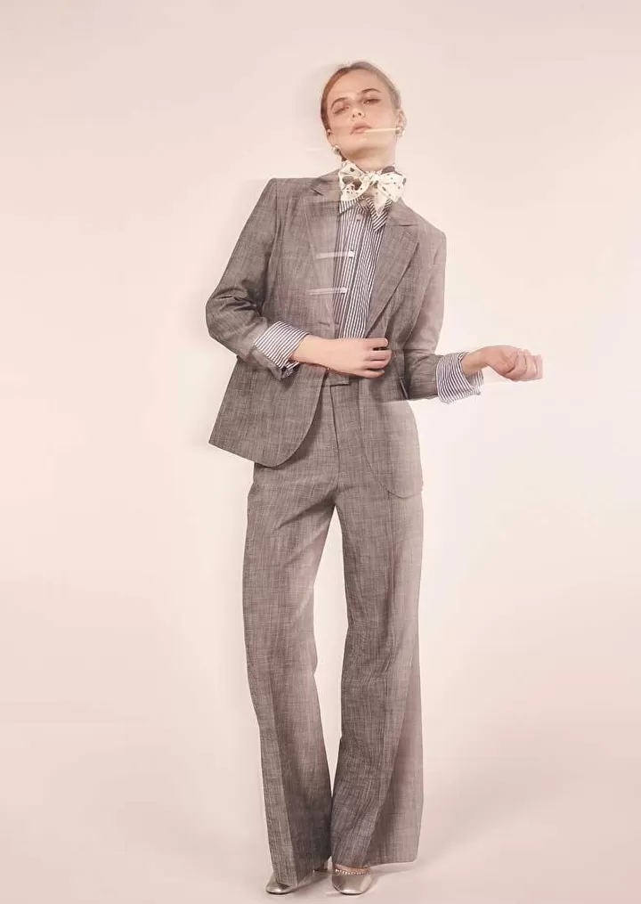 Pantalon De Costume Gris Primavera^TARA JARMON Store