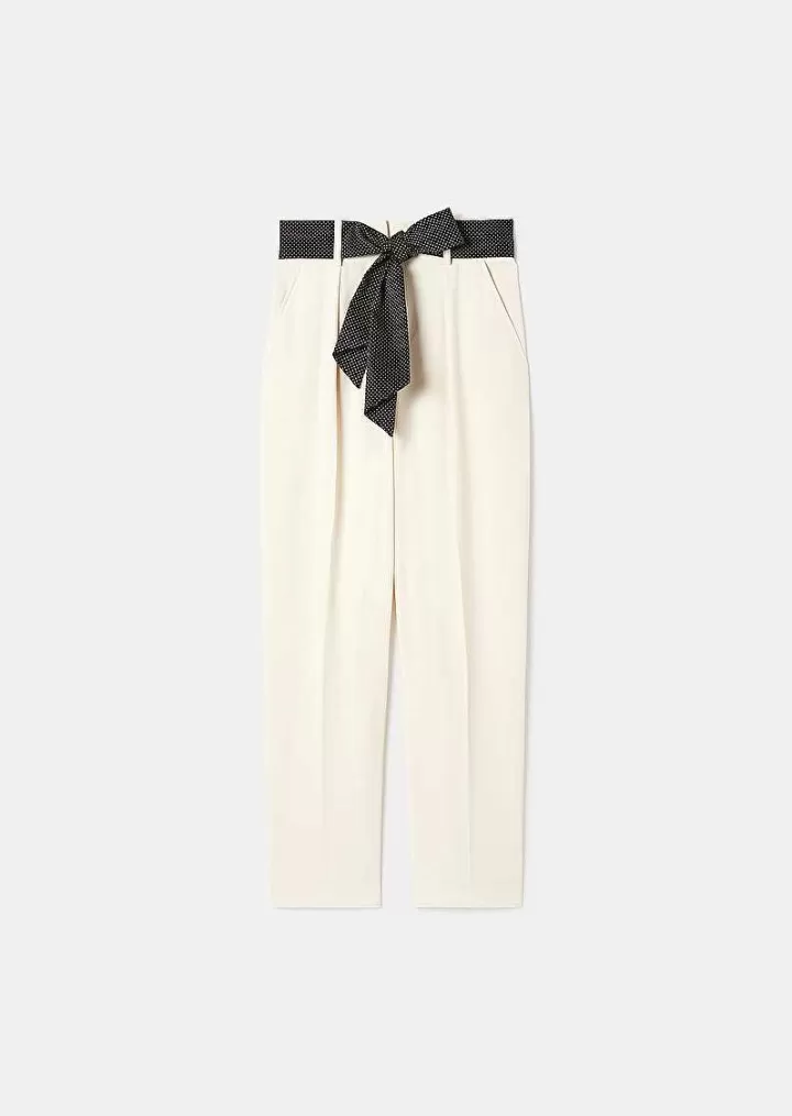 Pantalon En Crepe Ecru Paga^TARA JARMON Sale