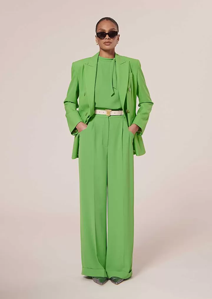 Pantalon En Crepe Vert Pyla^TARA JARMON Cheap