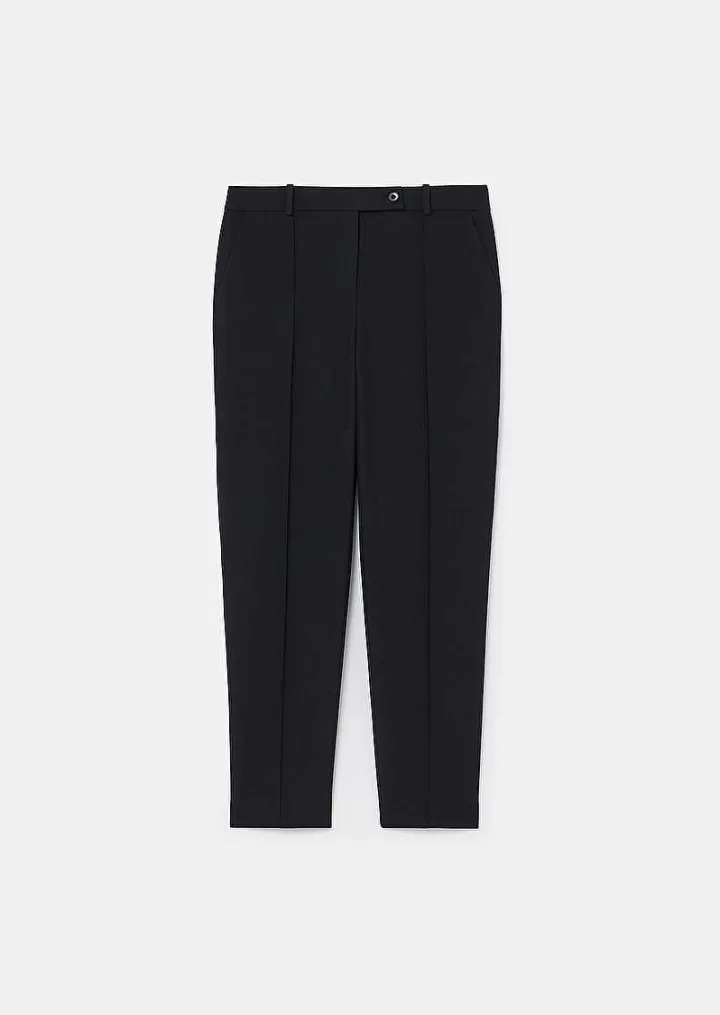 Pantalon En Laine Froide Noir Pascal^TARA JARMON Store