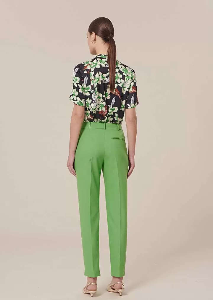 Pantalon En Laine Froide Vert Pascal^TARA JARMON Cheap