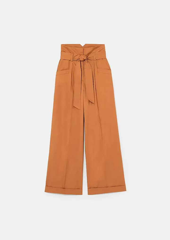 Pantalon En Popeline Marron Pyla^TARA JARMON Online