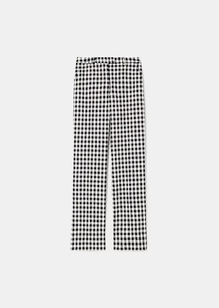 Pantalon Vichy Noir Peter^TARA JARMON Cheap