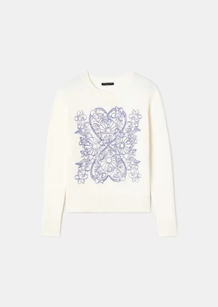 Pull Philae En Coton Et Laine Ecru^TARA JARMON Best