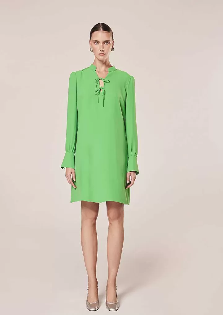 Robe En Crepe Vert Radiance^TARA JARMON Fashion