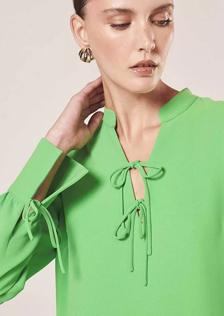 Robe En Crepe Vert Radiance^TARA JARMON Fashion