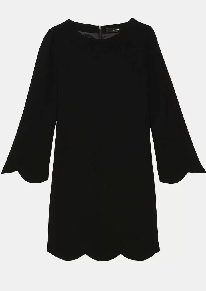 Robe Noire Ruoda En Crepe^TARA JARMON Best Sale