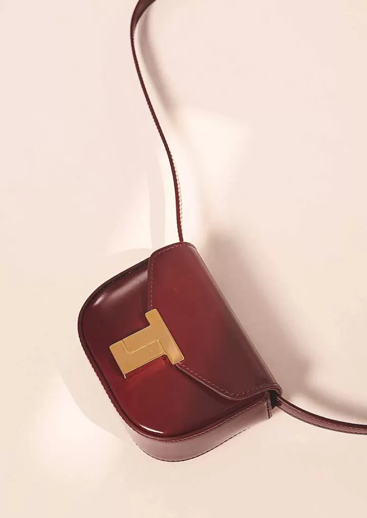 Sac 8 Bis Mini En Cuir Bordeaux^TARA JARMON New