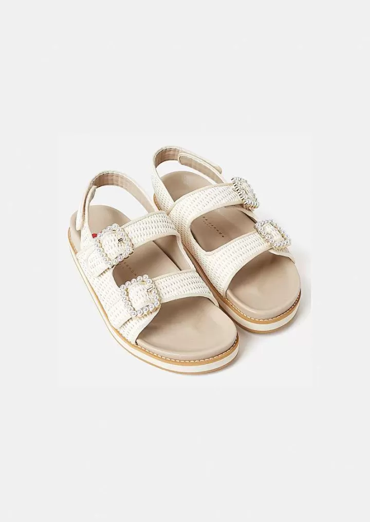 Sandales Karen En Raphia Ecru^TARA JARMON Sale